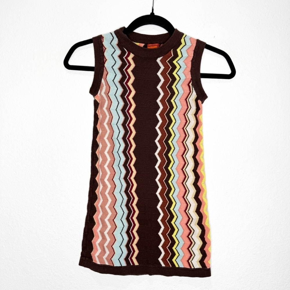 Missoni for Target Vintage Sleeveless Top Knit Chevron Medium